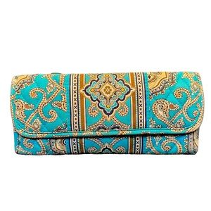 Vera Bradley Totally Turquoise Sleek Wallet